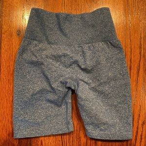 NVGTN blue scrunch shorts